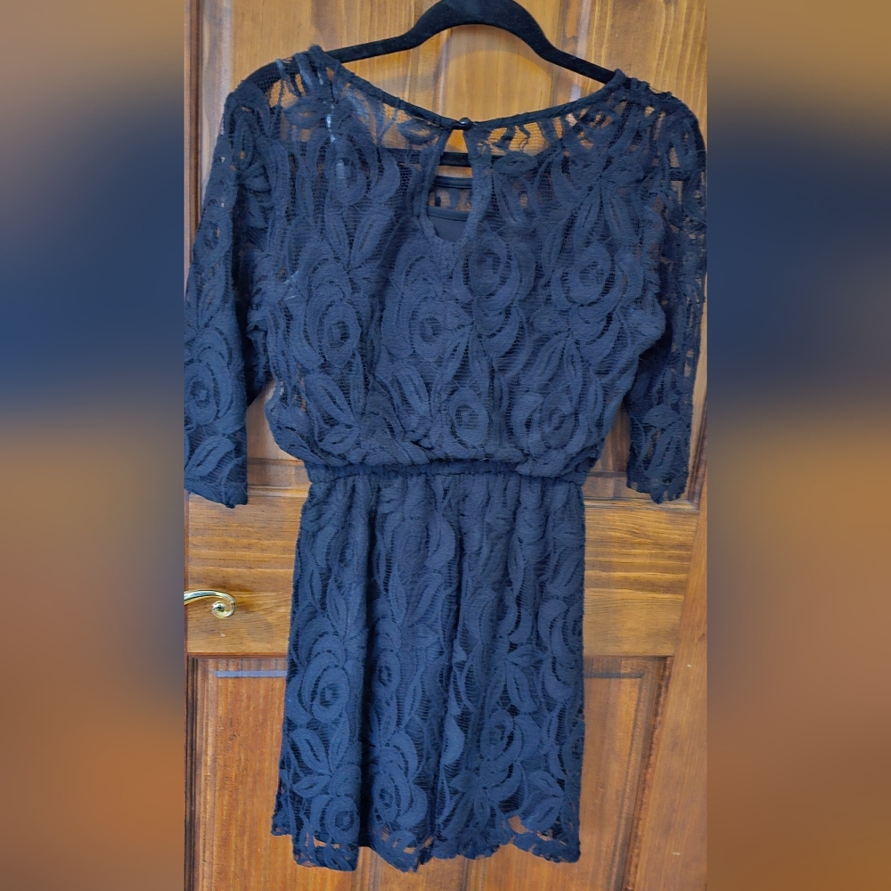 Elegant BLACK Lace Dress